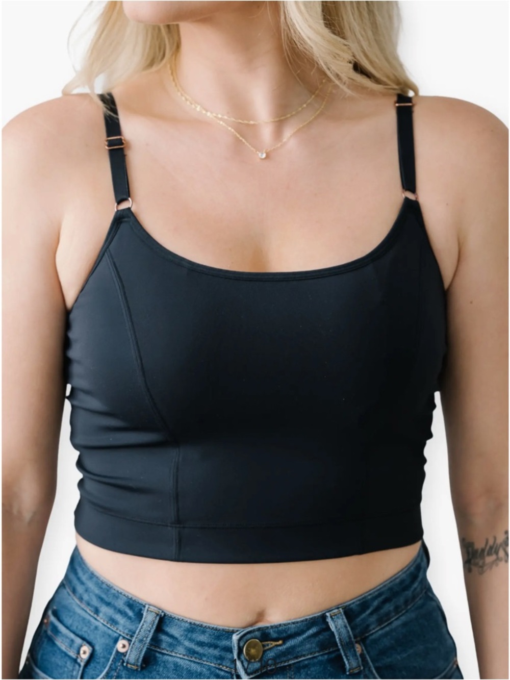 Everyday Black Bralette Crop Top